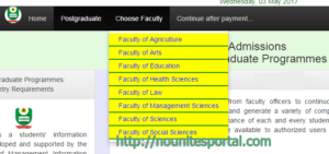 Select-faculty-to-Noun-admission-requirement-registration