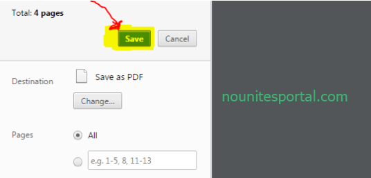Finally click save to have in on a PDF