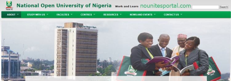 National Open University of Nigeria Edu Website Homepage