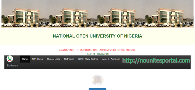 National Open University of Nigeria Nouonline.com Homepage nounitesportal.com