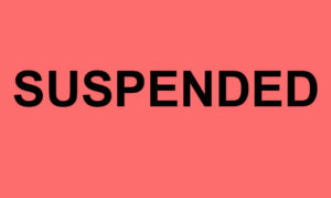 noun suspended course