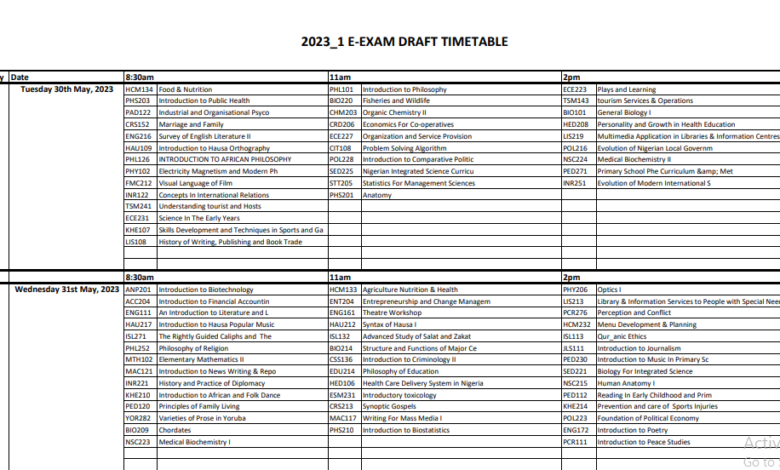 noun-e-exam-timetable-for-2023-1-semester-final-draft-edusportal